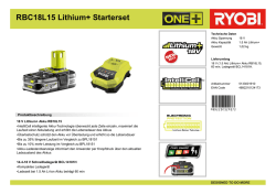 RBC18L15 Lithium+ Starterset
