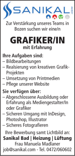 grafiker/in - Dolomiten Markt