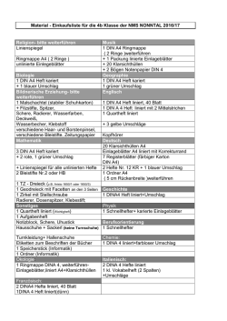 Einkaufsliste 4b 2016 / 17