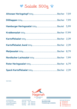 Feinste Salate portioniert