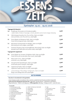 Speiseplan KW30