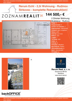 Druck - Immobilien der Slowakei