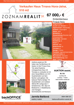 Druck - Immobilien der Slowakei