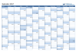 Kalender 2017 - Deutschland Monteurzimmer