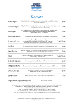 Speisen (PDF - bitte anklicken)