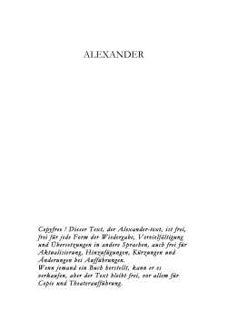 Alexander Poem
