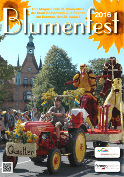 Das Magazin zum 78. Blumenfest der Stadt Röthenbach - N-LAND