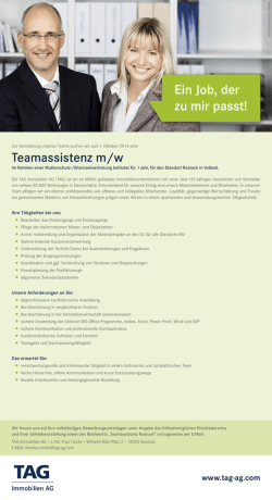 Ein Job, der zu mir passt!