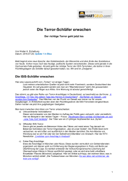 Die Terror-Schl&auml;fer erwachen