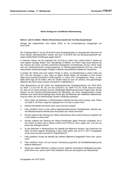 Drucksachen allgemein - Niedersächsischer Landtag