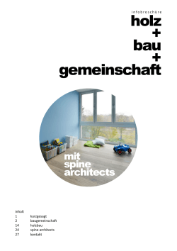 Brochure. Baugemeinschaften 2016