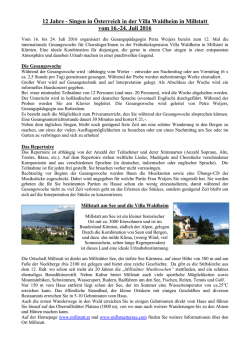 Info in D - Villa Waldheim