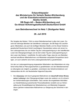 Eckpunktepapier zum Betreiberwechsel im Netz 1