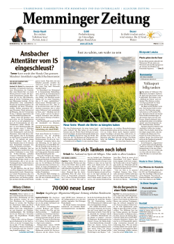 Memminger Zeitung vom 28.07.2016 - Memminger Zeitung - All