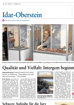 NZ_02. Oktober_Qualität und Vielfalt – Intergem beginnt heute