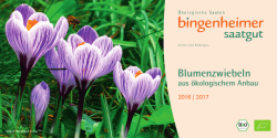 Blumenzwiebelkatalog - Bingenheimer Saatgut