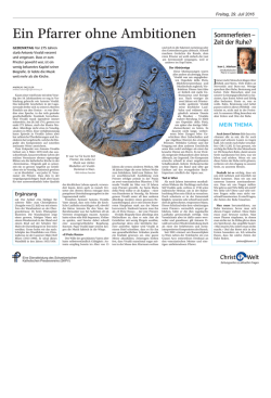 Ein Pfarrer ohne Ambitionen - Schweizerischer Katholischer