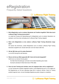 FAQ (deutsch) - Lufthansa Flight Training