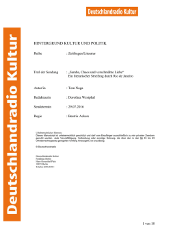 im pdf-Format - Deutschlandradio Kultur