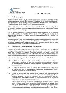Hausordnung der BBS Alzey - Berufsbildende Schule Alzey