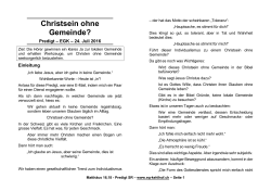 Predigt PDF - Evangelischen Gemeinde Kehlhof