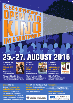 Infos zum Programm und Tickets