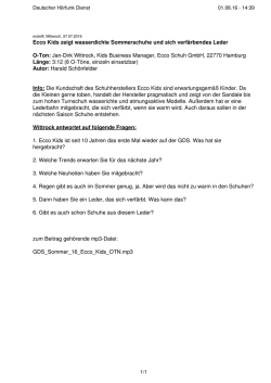 Ecco Kids zeigt wasserdichte Sommerschuhe und sich verf&auml;rbendes