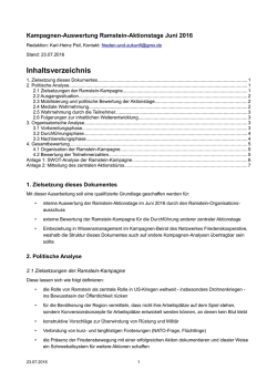 Inhaltsverzeichnis - Bundesausschuss Friedensratschlag