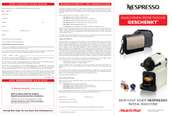 NESPRESSO - redblue Marketing GmbH