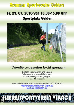 Einfach ausprobieren und Laufen Schnupperstrecke und