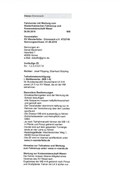 HIER - RV Wanderfalke Drevenack eV