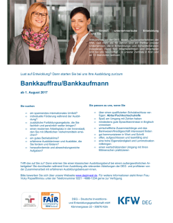 Azubi - Bankkaufleute