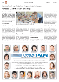 Grosse Dankbarkeit gezeigt - Dorf