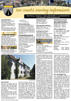 Nachrichten aus Mering
