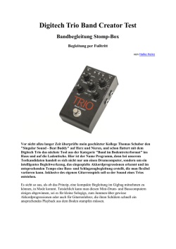 Digitech Trio Band Creator Test