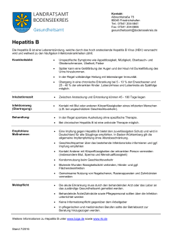 Hepatitis B - Bodenseekreis