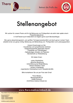 Stellenangebot
