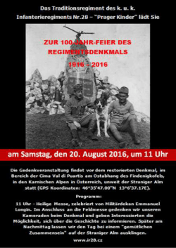 Einladung-Regimentsdenkmal IR 28