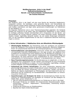 Gr&uuml;n in der Stadt - Zentralverband Gartenbau e.V.