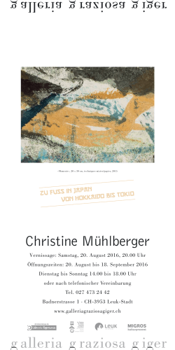 Christine Mühlberger - galleria graziosa giger