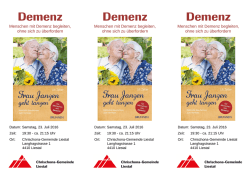 Demenz Demenz Demenz - Chrischona