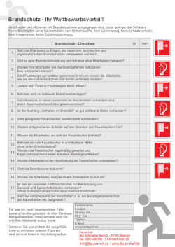 Brandschutz-Checkliste gratis downloaden