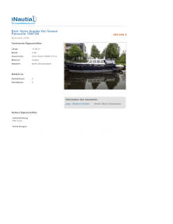 Boot: Keine Angabe Van Vossen Patrouille 1500 OK