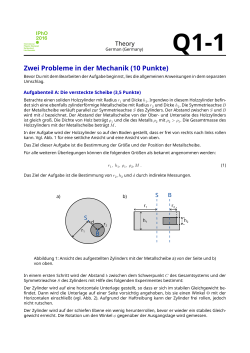 IPhO 2016 - Theory - Two Problems in Mechanics