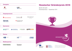Hessischer Gr&uuml;nderpreis 2016 - Wirtschaftsjunioren Werra Meissner