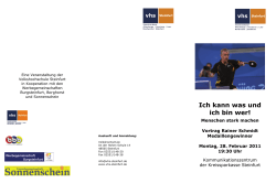 Ich kann was und ich bin wer!
