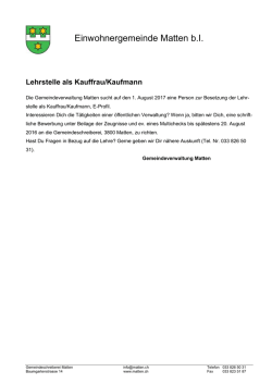 Inserat Lehrstelle (7280, PDF, neues Fenster)