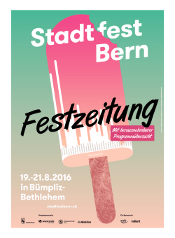 Festzeitschrift Stadtfest