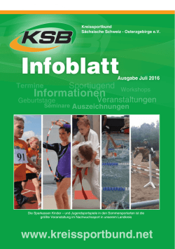 Infoblatt - Kreissportbund S&auml;chsische Schweiz