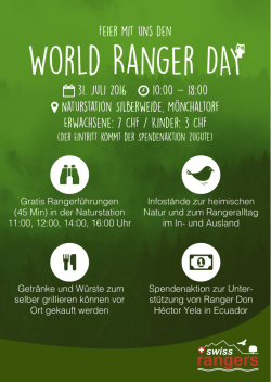 World Ranger DAY - Greifensee